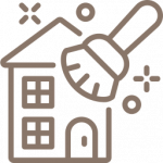 Ein Icon, welches die Außenreinigung symbolisieren soll, den Clean & Care Immobilienservice Rheingau anbietet.