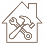 Ein Icon, welches den Service rund um die Haustechnik symbolisieren soll, den Clean & Care Immobilienservice Rheingau anbietet.